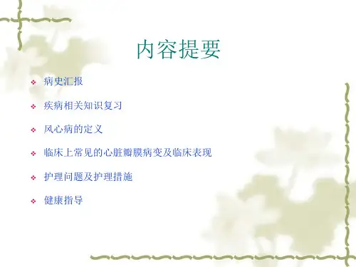 风湿性心脏病护理查房()