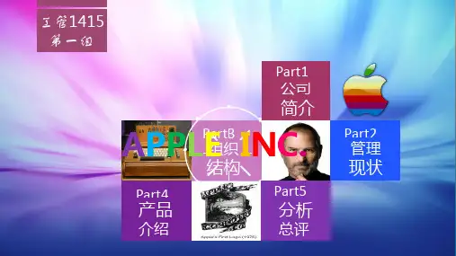 苹果公司PPT