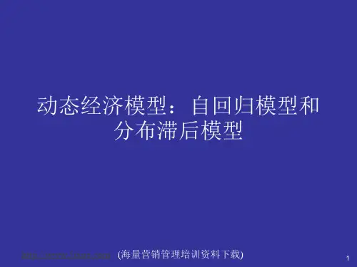 动态经济模型：自回归模型和分布滞后模型