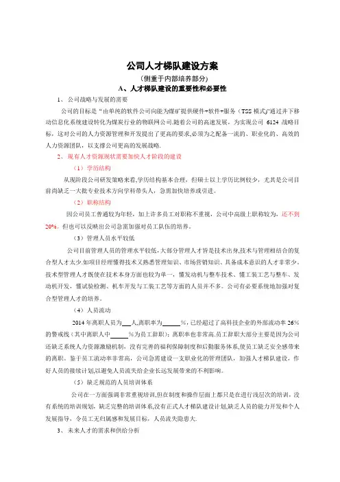 人才梯队建设详细方案