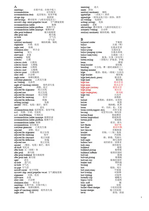 船舶常用英语(1)