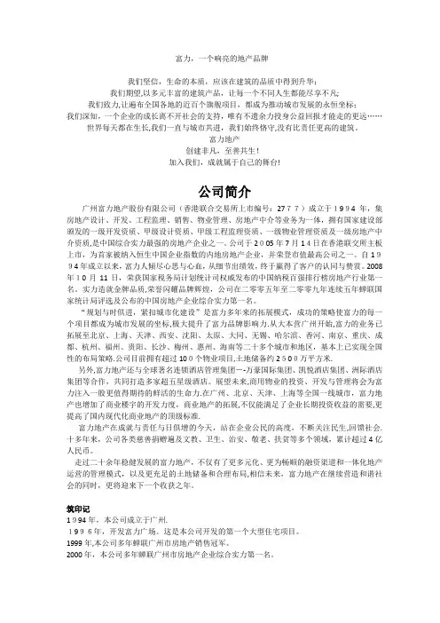 富力一个响亮的地产物牌_1