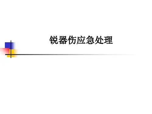 锐器伤应急处理ppt课件