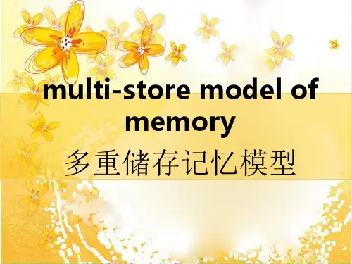 多重储存记忆模型
