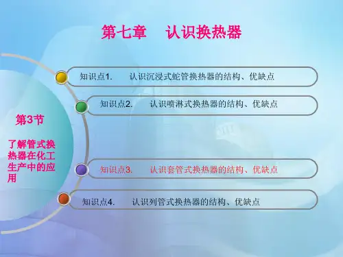 3认识套管式换热器的结构、优缺点