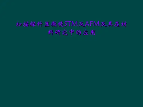 扫描探针显微镜STM及AFM及其在材料研究中的应用