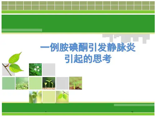 (优质医学)静脉炎案例分析