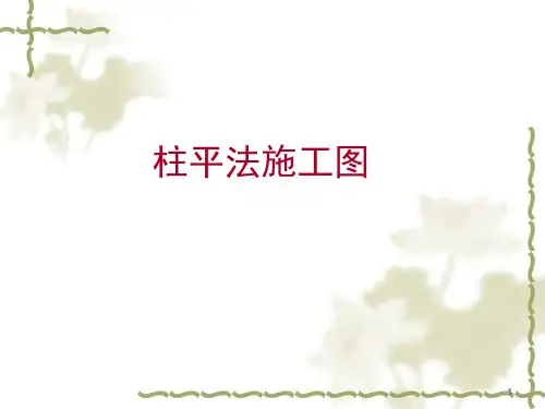 柱平法施工图、墙平法施工图识读