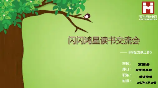 你在为谁工作PPT