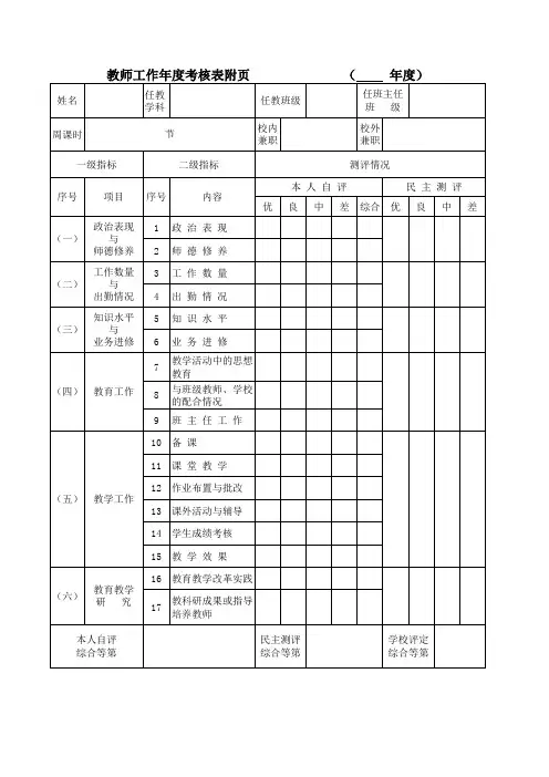 南京市中小学幼儿园教师业务档案xls