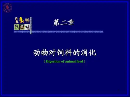 第二章  动物对饲料的消化