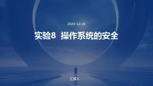 实验8++操作系统的安全