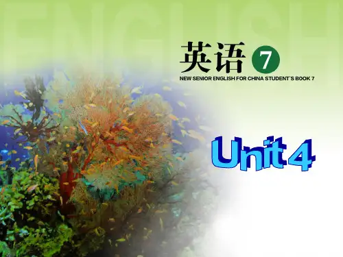 人教版高中英语选修七Unit4Grammar课件