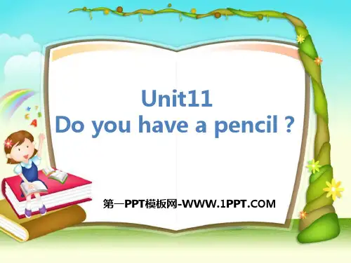 英语三年级上册Module 6 Unit 11《Do you have a pencil