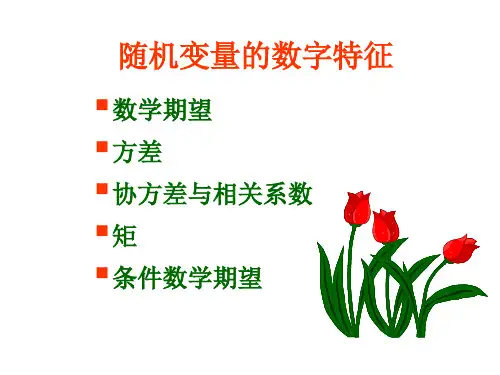 (精品) 概率论与数理统计课件：随机变量的数字特征