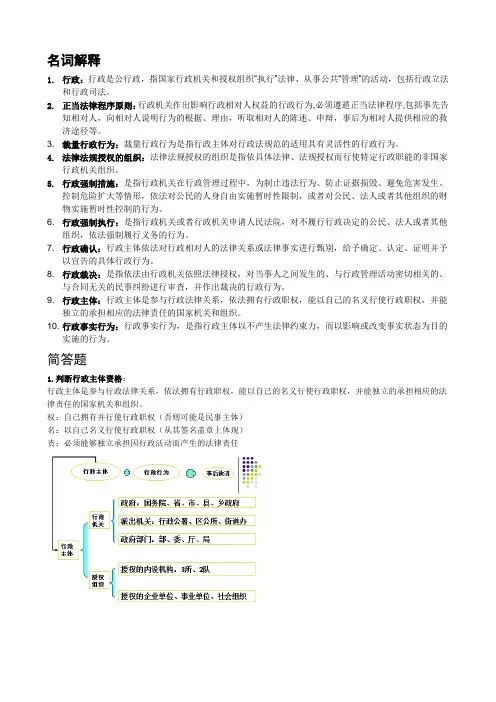 行政法 完整版