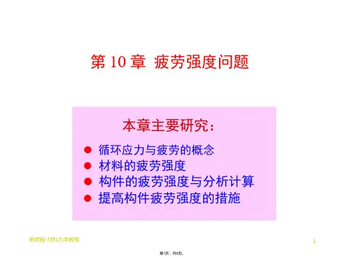 第 章 疲劳强度问题(共8张PPT)
