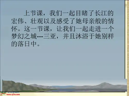 《三亚落日》PPT课件