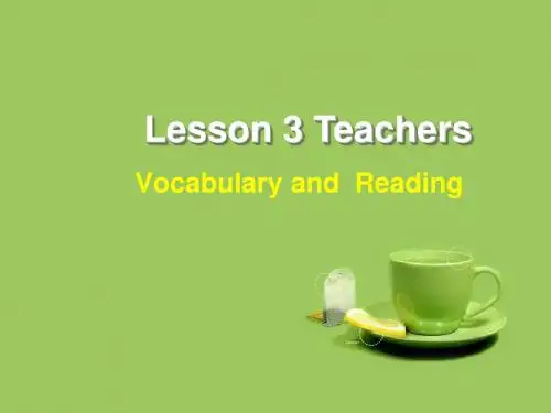 Unit 15 Learning Lesson 3 Teachers 课件 1-北师大版高中必修5精品