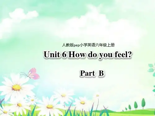 人教版(PEP)六年级英语上册Unit 6 Part B课件课件