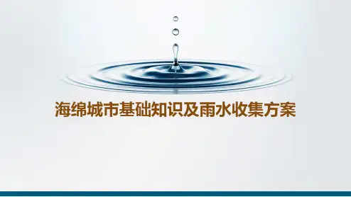 海绵城市基础知识PPT课件