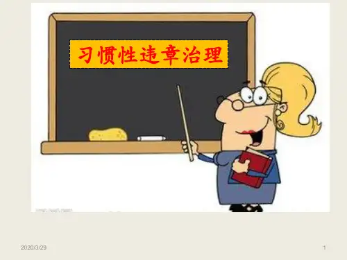 习惯性违章治理PPT课件
