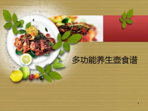 多功能养生壶PPT课件
