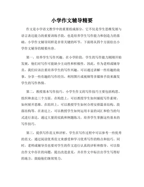 小学作文辅导精要
