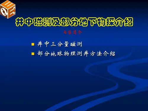 井中磁测及地下物探介绍