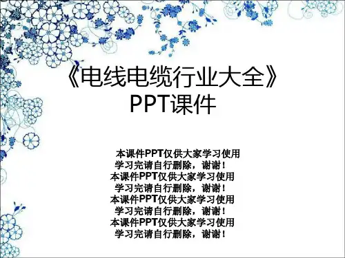 《电线电缆行业大全》PPT课件