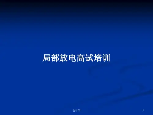 局部放电高试培训PPT学习教案