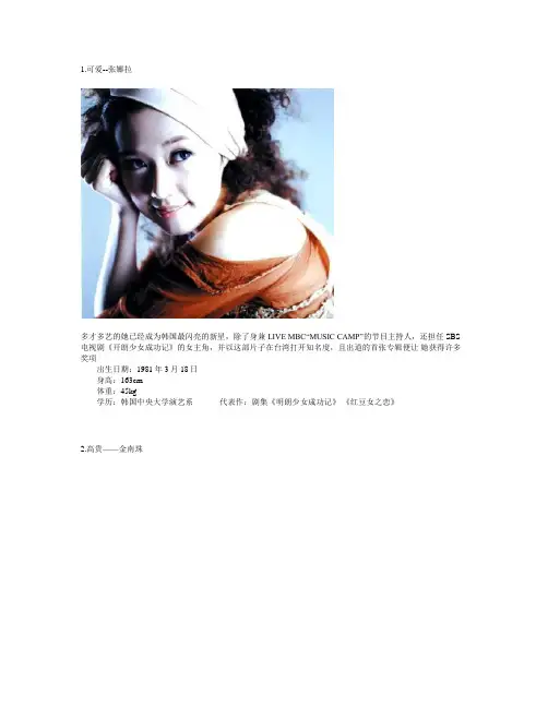 44位韩国美女 44种味道-改变人生