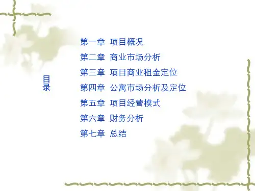 商业地产项目可行性研究报告