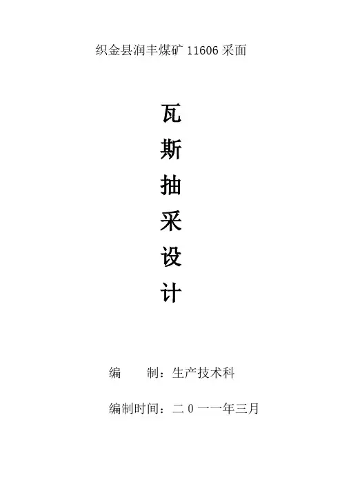 06采面抽采设计