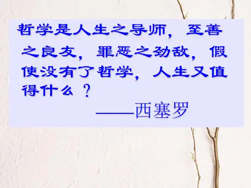 高中政治《综合探究 走进哲学 问辩人生》课件2 新人教版必修4.ppt