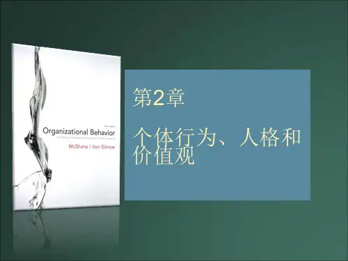 【精选】组织行为学 第2章 人格