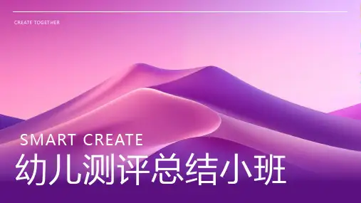幼儿测评总结小班
