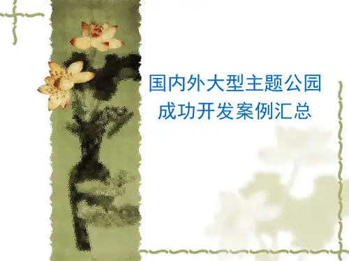 国内外大型主题公园开发案例汇总 精品
