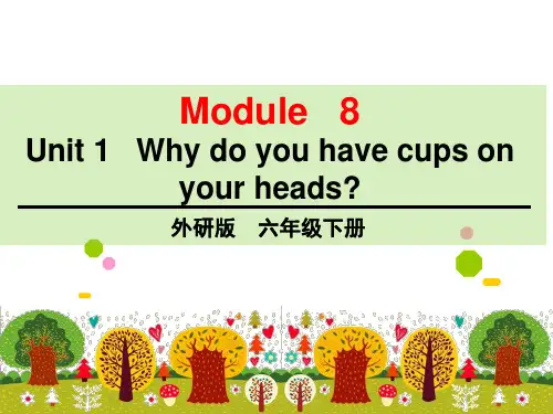 外研版(三起点)六年级英语下册module 8 unit 1教学课件