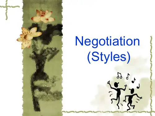 negotiation styles