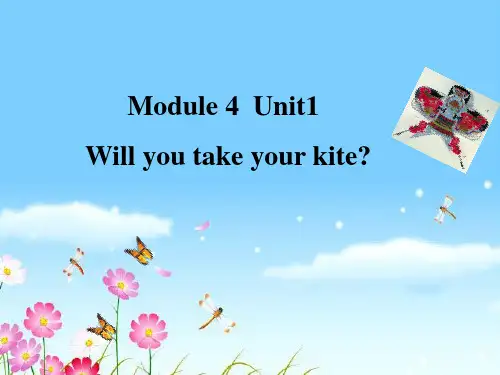 四年级下册英语(外研版一起)Module 4 Unit 1 Will you take your kite 课件