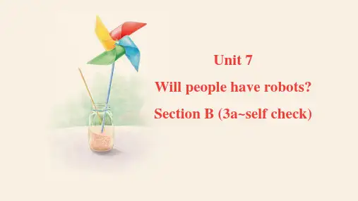 Unit7SectionB(3a_SelfCheck)课件人教版英语八年级上册