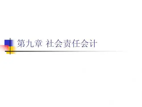 第九章 社会责任会计ppt