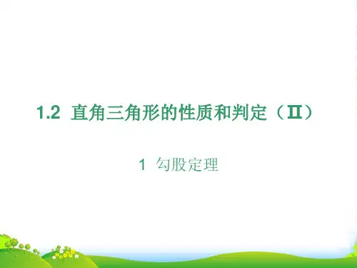 湘教版八年级数学下册第一章《 勾股定理》公开课课件