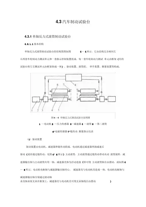 4.3.1反力式滚筒试验台