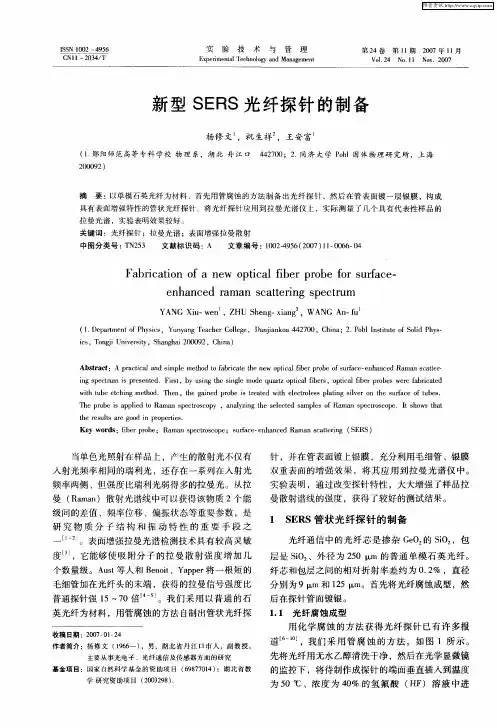 新型SERS光纤探针的制备