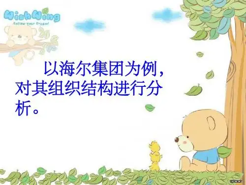 海尔集团组织结构分析