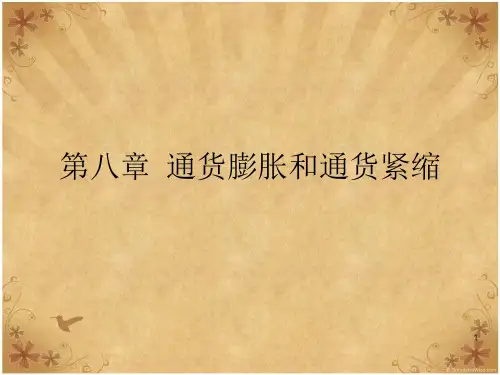 第八章通货膨胀与通货紧缩