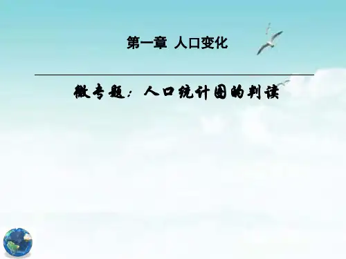 人口金字塔的判读和人口统计图