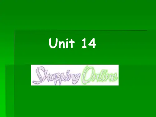 unit14 shopping online PPT课件.ppt